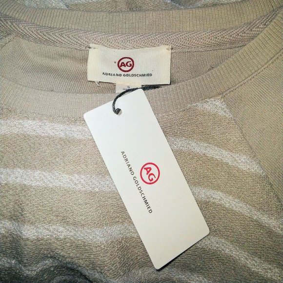 AG Adriano Goldschmied Womens Top Size Small Multicolor Short Sleeves St… - Picture 5 of 7